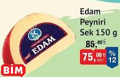 SEK EDAM PEYNİRİ 150 G SEK EDAM PEYNİRİ 150 G